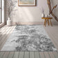 Serenity Abstract Sprayed Rug - Grey