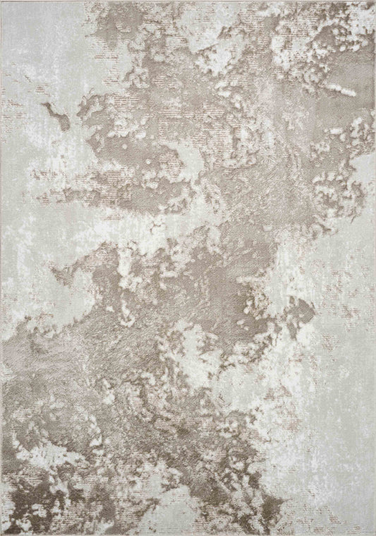 Serenity Abstract Sprayed Rug - Stone