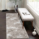 Serenity Abstract Sprayed Rug - Stone