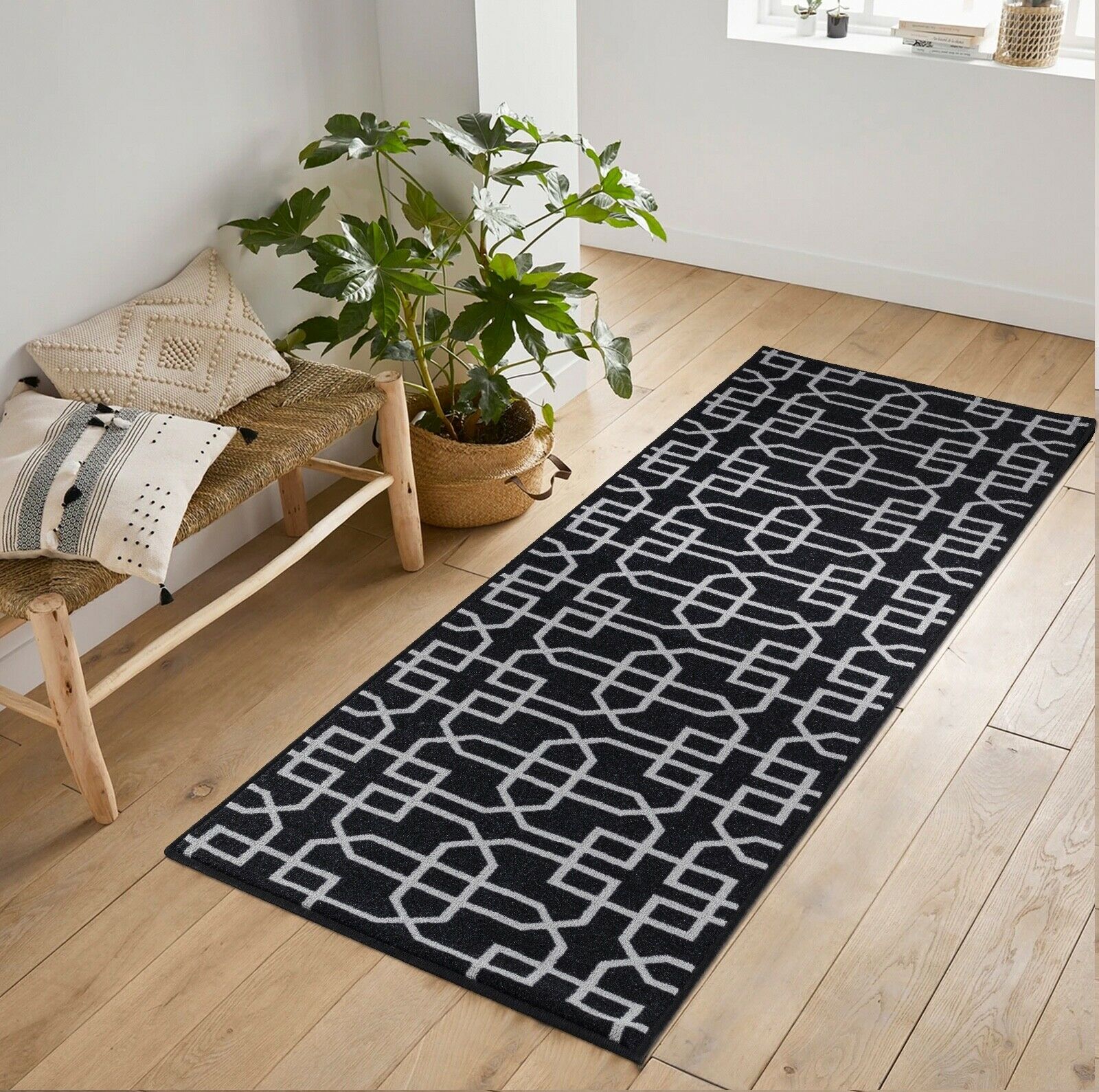 Havana Siam Trellis Door Mat - Black