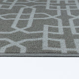 Havana Siam Trellis Door Mat - Dark Grey