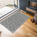 Havana Siam Trellis Door Mat - Silver