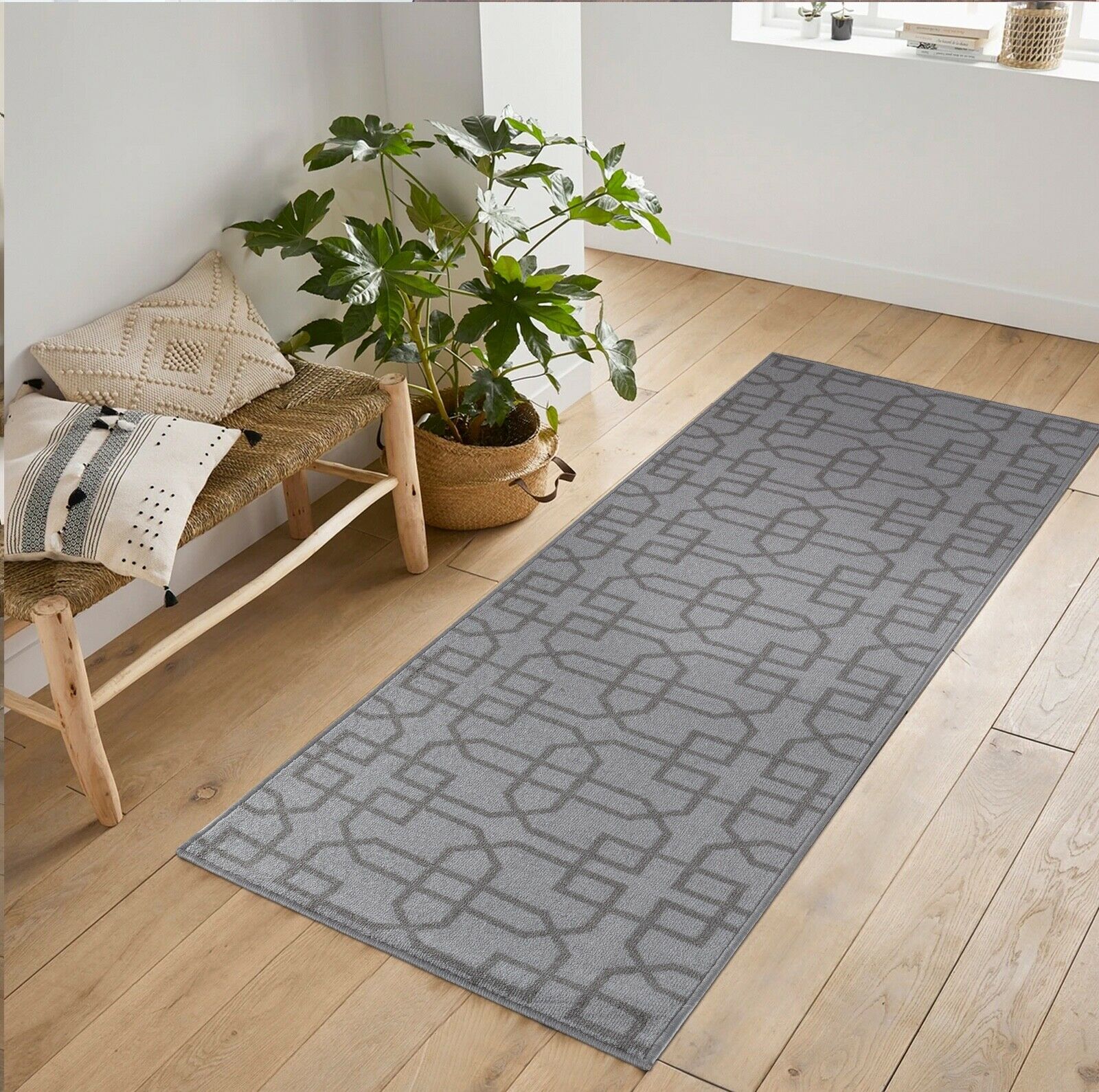 Havana Siam Trellis Door Mat - Silver