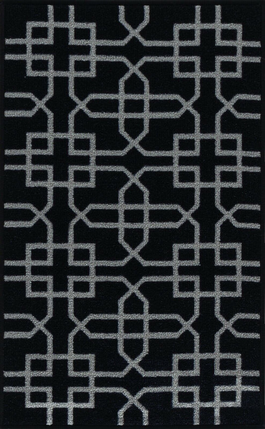 Havana Siam Trellis Door Mat - Black
