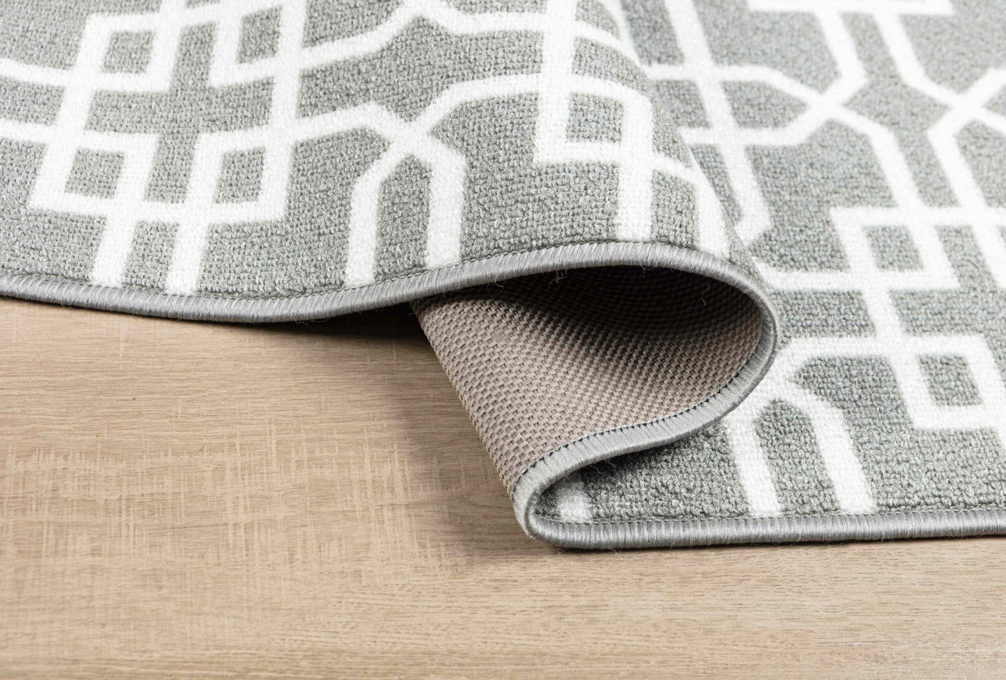 Havana Siam Trellis Door Mat - Grey Cream