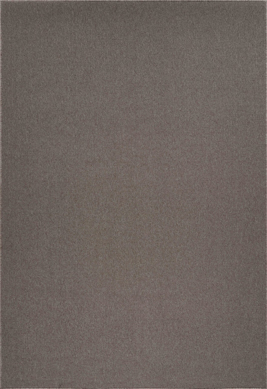 Dark Beige Simple easy care rug, flat portrait view