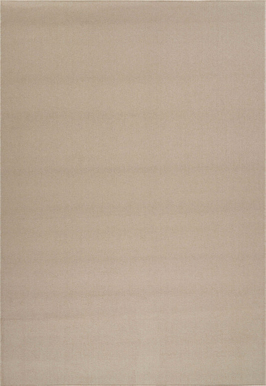 Light Beige Simple easy care rug, flat portrait view