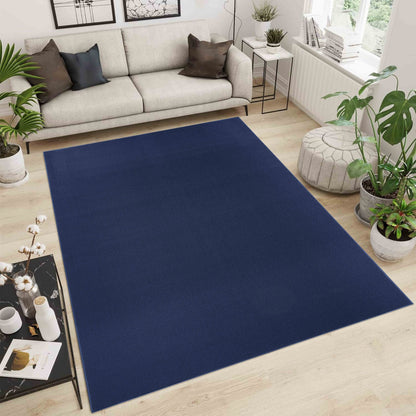 Simple Easy Care Rug - Navy