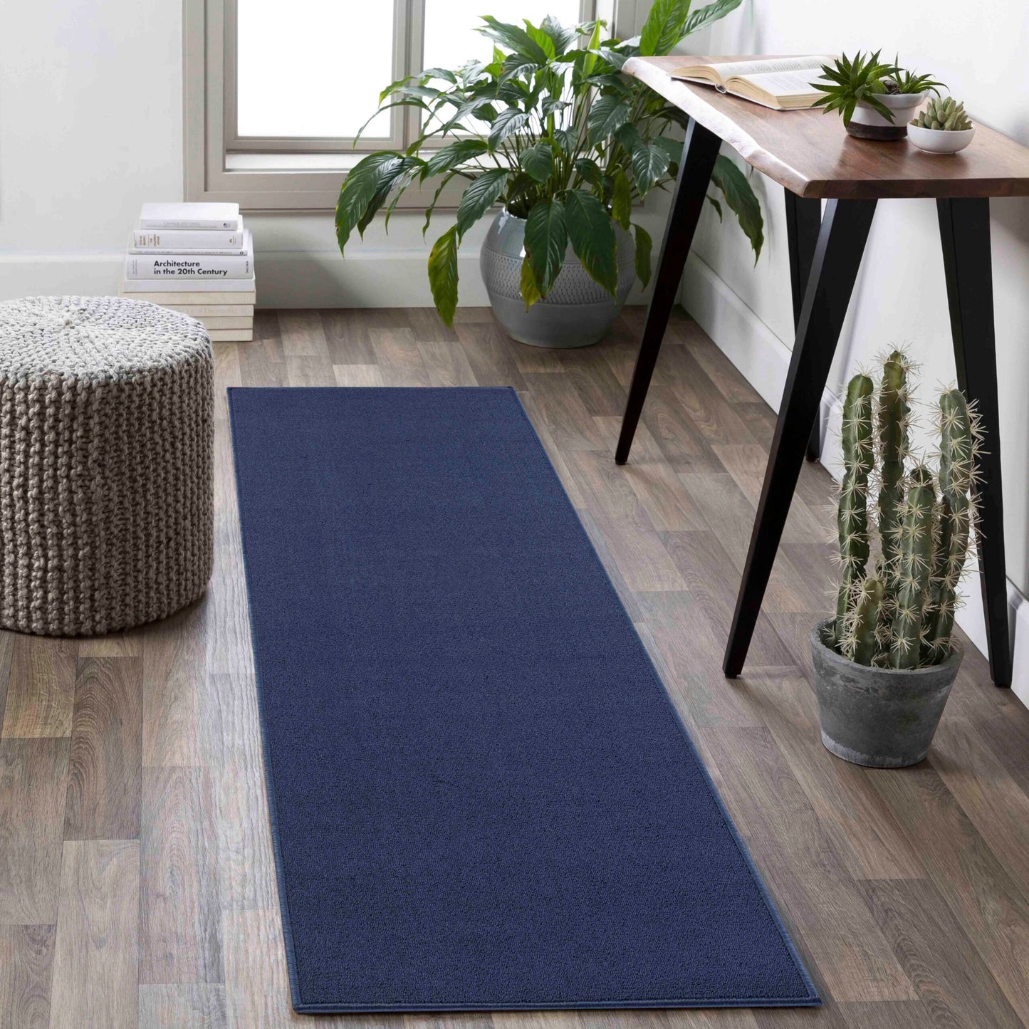 Simple Easy Care Rug - Navy