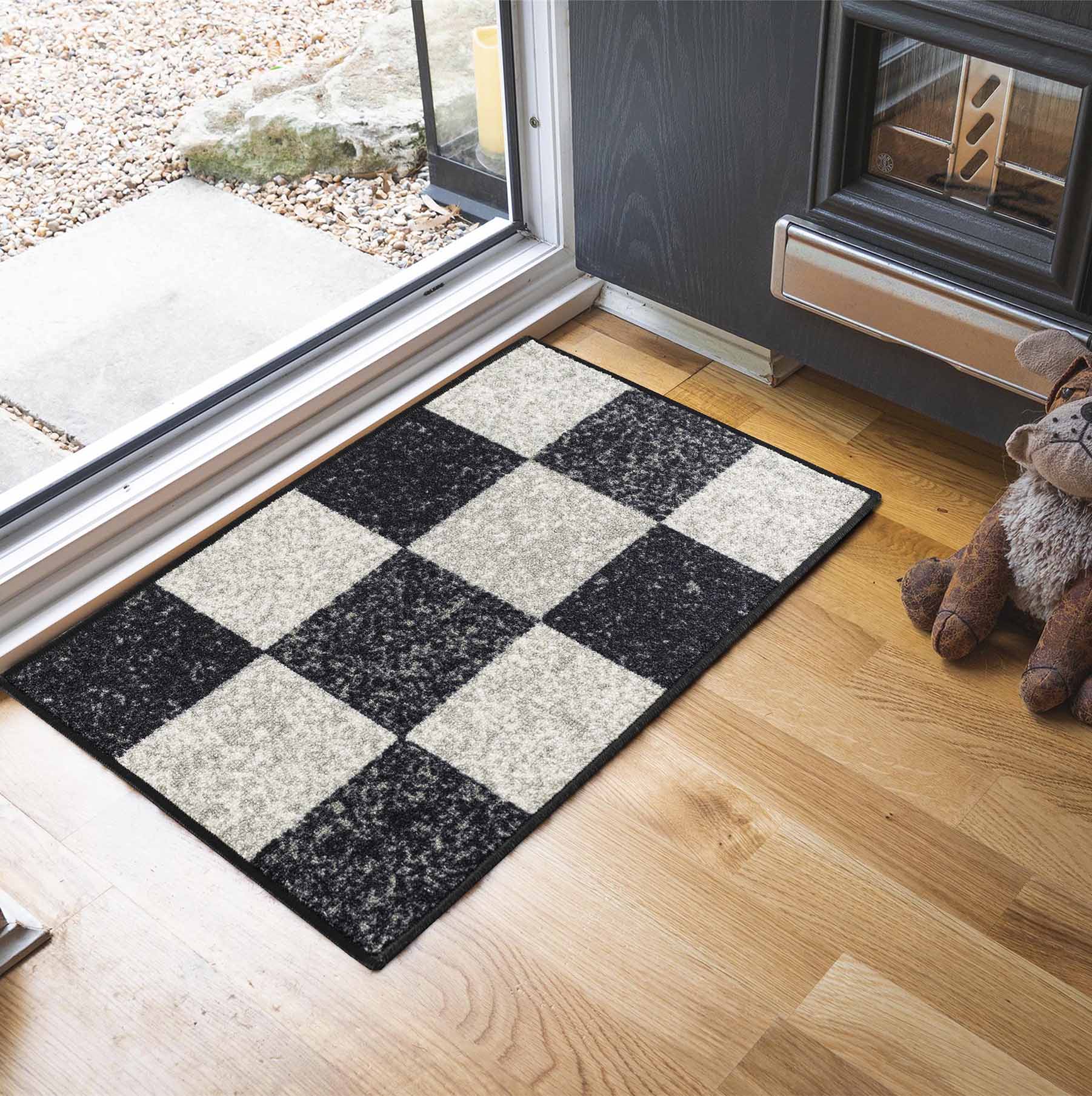 Havana Square Door Mats - Black