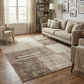 Santiago Carved Abstract Rug - Tile Beige