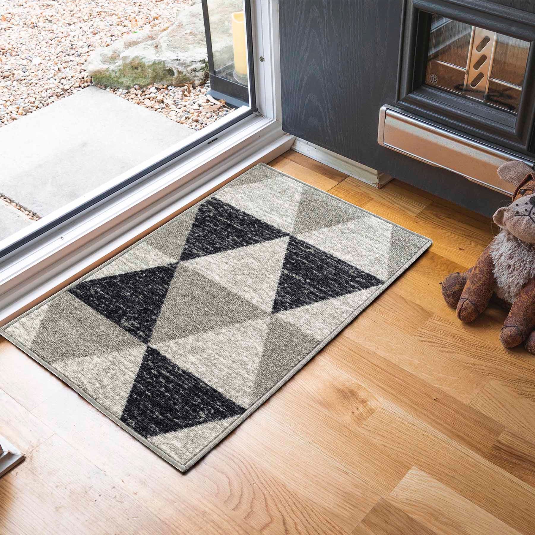 Havana Triangle Door Mat - Grey