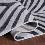 Valencia Ogee Carved Rugs - Dark Grey