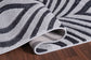 Valencia Ogee Carved Rugs - Dark Grey