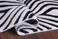 Valencia Ogee Carved Rugs - Navy