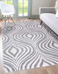 Valencia Ogee Carved Rugs - Silver