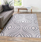 Valencia Ogee Carved Rugs - Silver