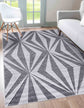 Valencia Crystal Carved Rugs - Dark Grey