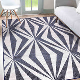 Valencia Crystal Carved Rugs - Navy