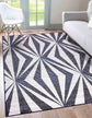 Valencia Crystal Carved Rugs - Navy