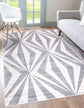 Valencia Crystal Carved Rugs - Silver