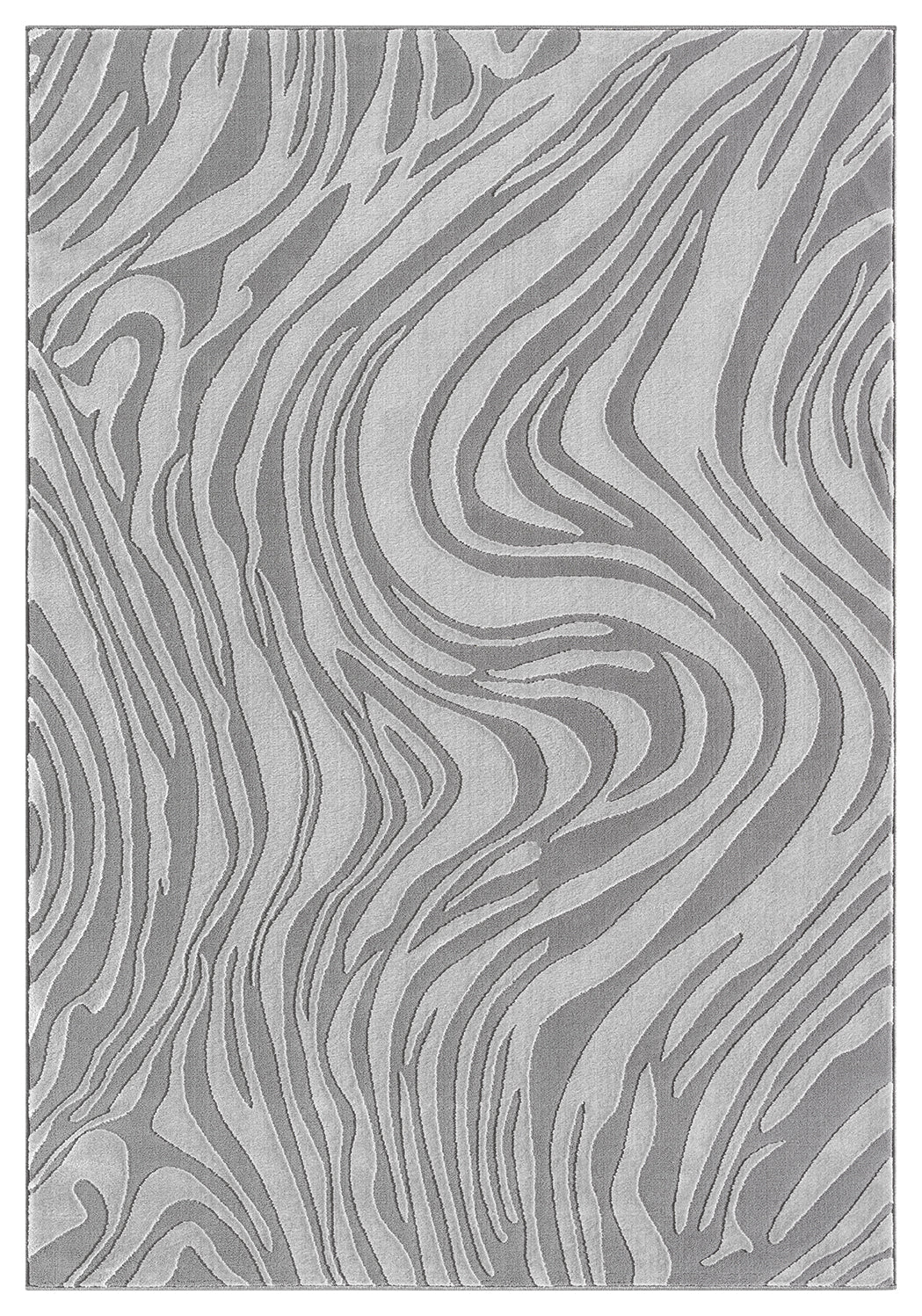 Anthracite Vellure Marble textured geometric rug, top-down view