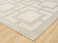 Vellure Textured Geometric Rug - Maze Grey