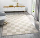 Vellure Textured Geometric Rug - Grid Cream