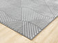 Vellure Textured Geometric Rug - Pyramid Cream