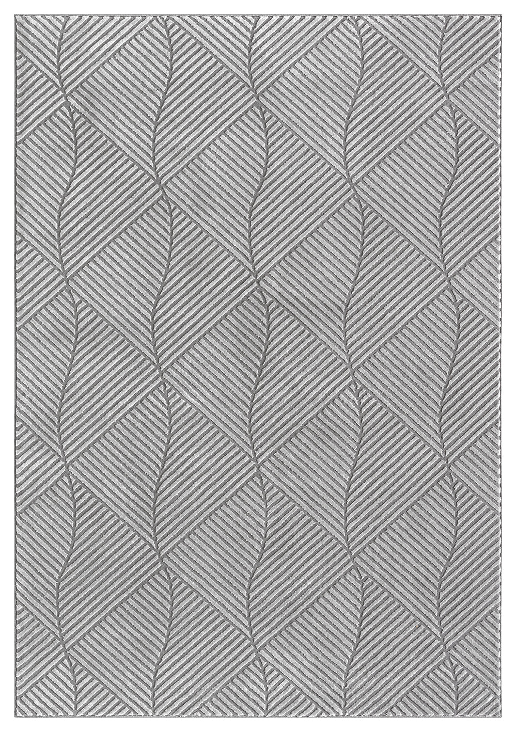 Vellure Textured Geometric Rug - Pyramid Cream