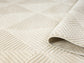 Vellure Textured Geometric Rug - Pyramid Cream