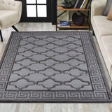 Valencia Trellis Caved Rug - Medium