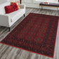 Red Yasmin traditional bokhara rug, in a room setting 2