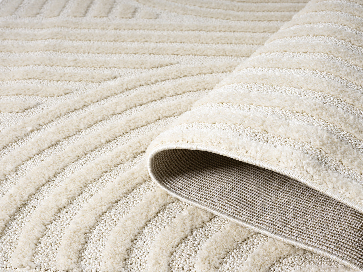 Isabella Cirque textured rug, styled view 3