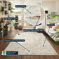 Emperor Metallic Abstract Rug - Picasso Silver
