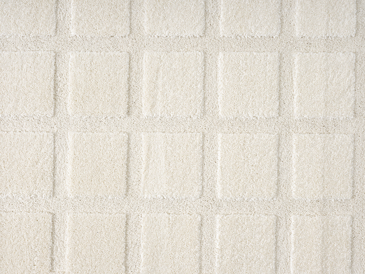 Aya Scandinavian Cross modern rug, styled view 5