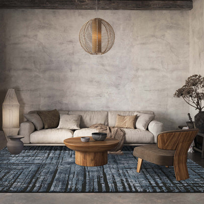 Belgravia Metallic Rug - Nexus Navy