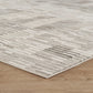 Dark Grey Mayfair Matrix metallic rug, styled view 10