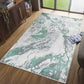 Emperor Metallic Abstract Rug - Picasso Silver