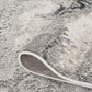 Elysium Mist metallic abstract rug, styled view 3