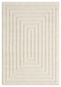 Isabella Border textured rug, styled view 2