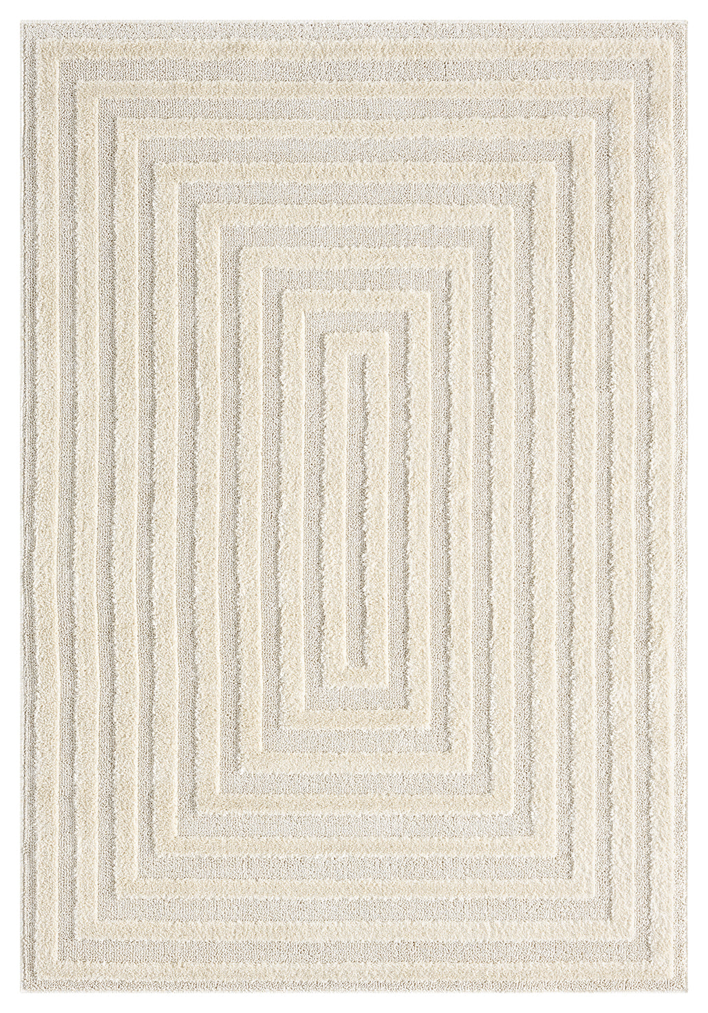 Isabella Border textured rug, styled view 2