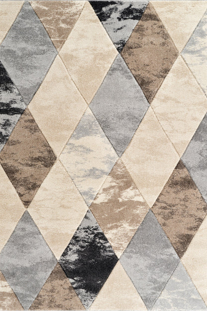 Santiago Carved Abstract Rug - Blend Beige