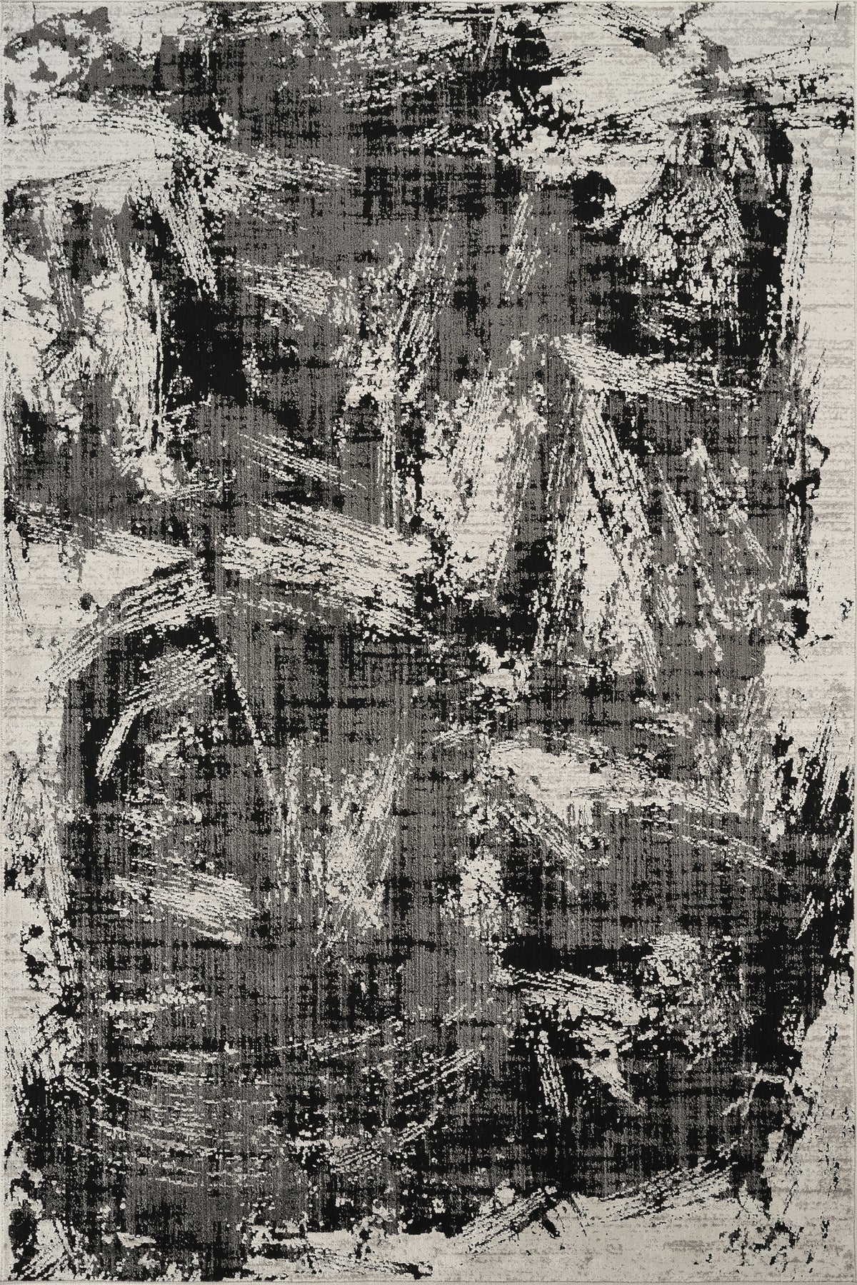Mayfair Canvas metallic rug, styled view 2