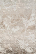 Elysium Nebula metallic abstract rug, styled view 2