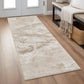 Elysium Nebula metallic abstract rug, styled view 5