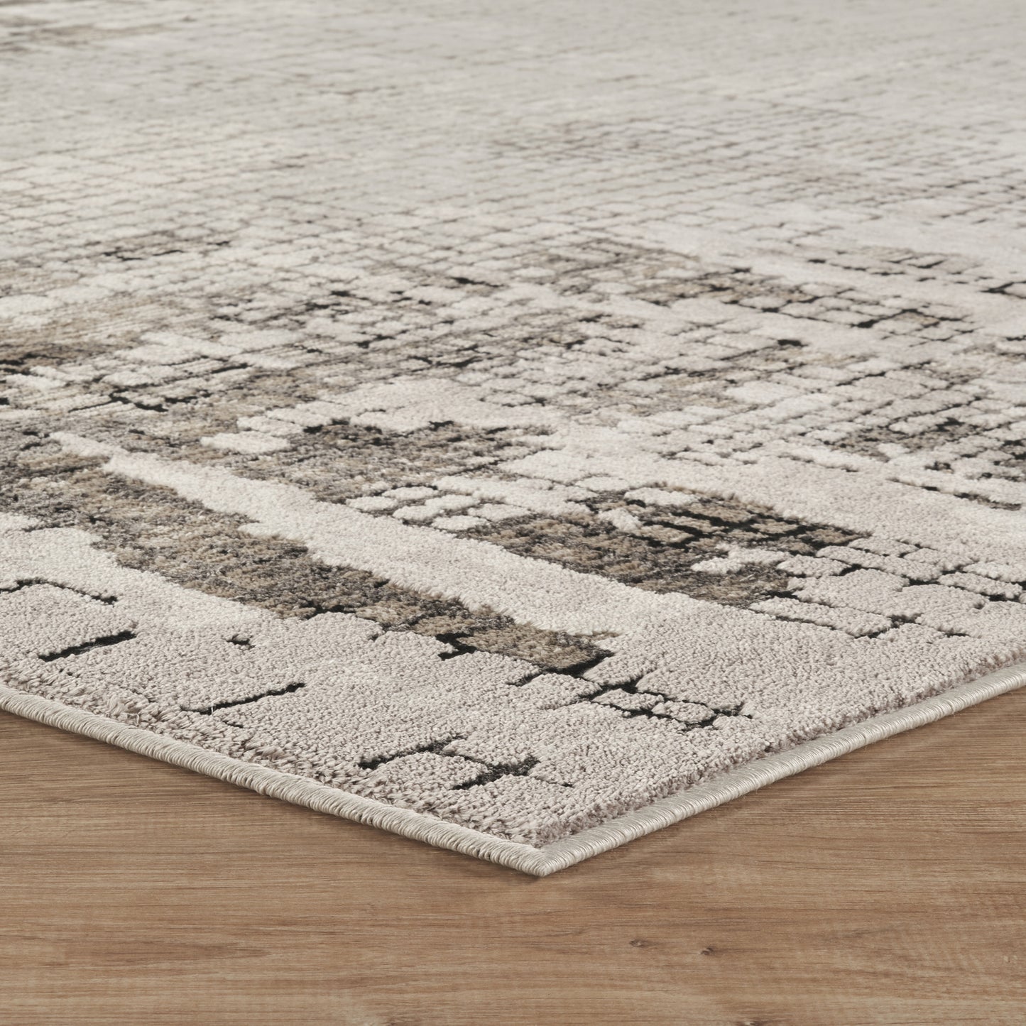 Mayfair Croc metallic rug, styled view 4