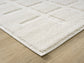 Aya Scandinavian Cross modern rug, styled view 4