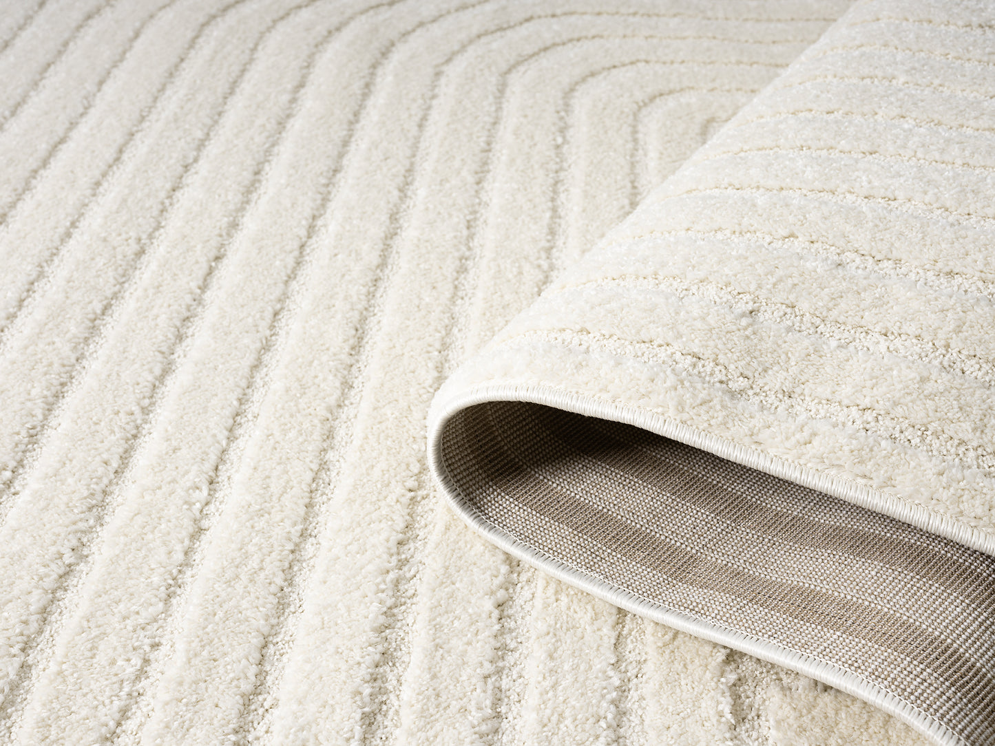 Aya Scandinavian Vertex modern rug, styled view 3