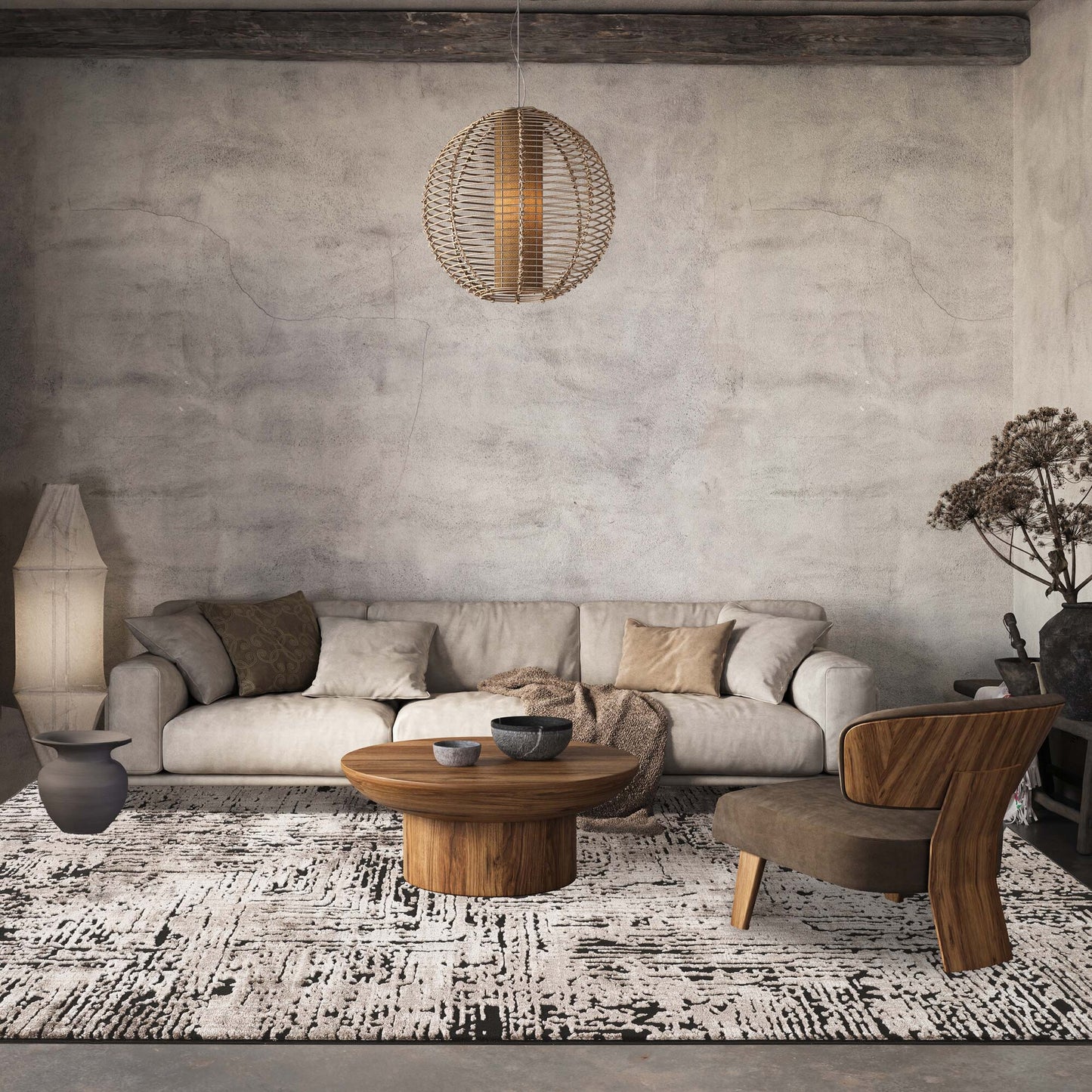 Belgravia Metallic Rug - Illusion Mocha